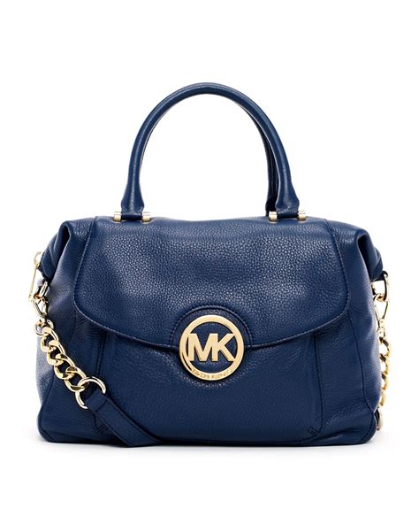 michael kors pale blue pebbled leather purse av 1603|Amazon.com: Michael Kors Blue Handbags.